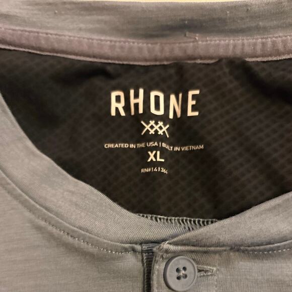 Rhone Long Sleeve Henley Shirt – XL - Picture 2 of 6